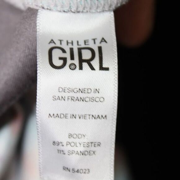 Athleta Girls paint splatter leggings Large 12 - Picture 6 of 6